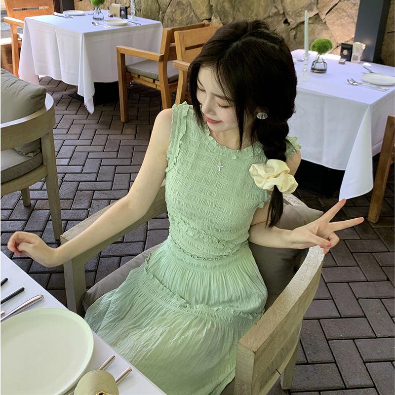 Helen!Đầm Xếp Ly Sát Nách Nâng Chiều Cao 15% Hàng Mới