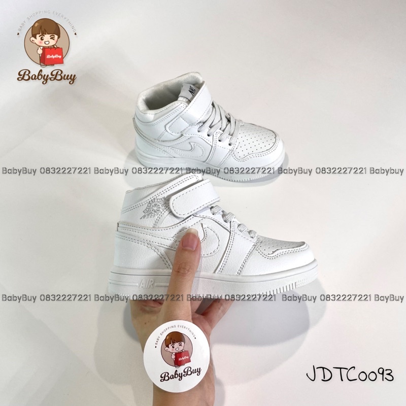 GIÀY BÉ TRAI , GIÀY SNEAKER CHO BÉ ,GIÀY JD TRẺ EM TRẮNG CUT