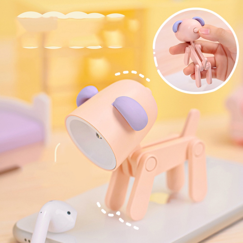 Đèn Led Đèn Đọc Sách Hình Chó Con Dễ Thương, Đèn Decor Bàn Học Bàn Làm Việc Hình Cún Con Đáng Yêu, Đèn Trang Trí Nhà Cửa