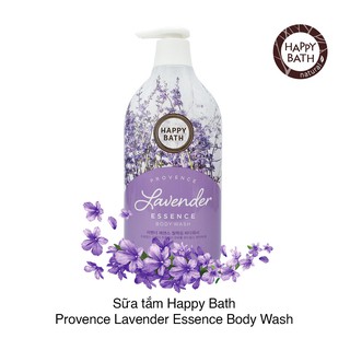 Sữa tắm HAPPY BATH Hàn Quốc 900g (hương Hoa Oải Hương - LAVENDER Essence Body Wash)