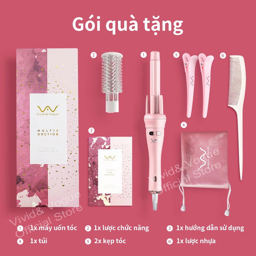 Máy uốn tóc VIVID&VOGUE 3Gen tự động chất lượng cao