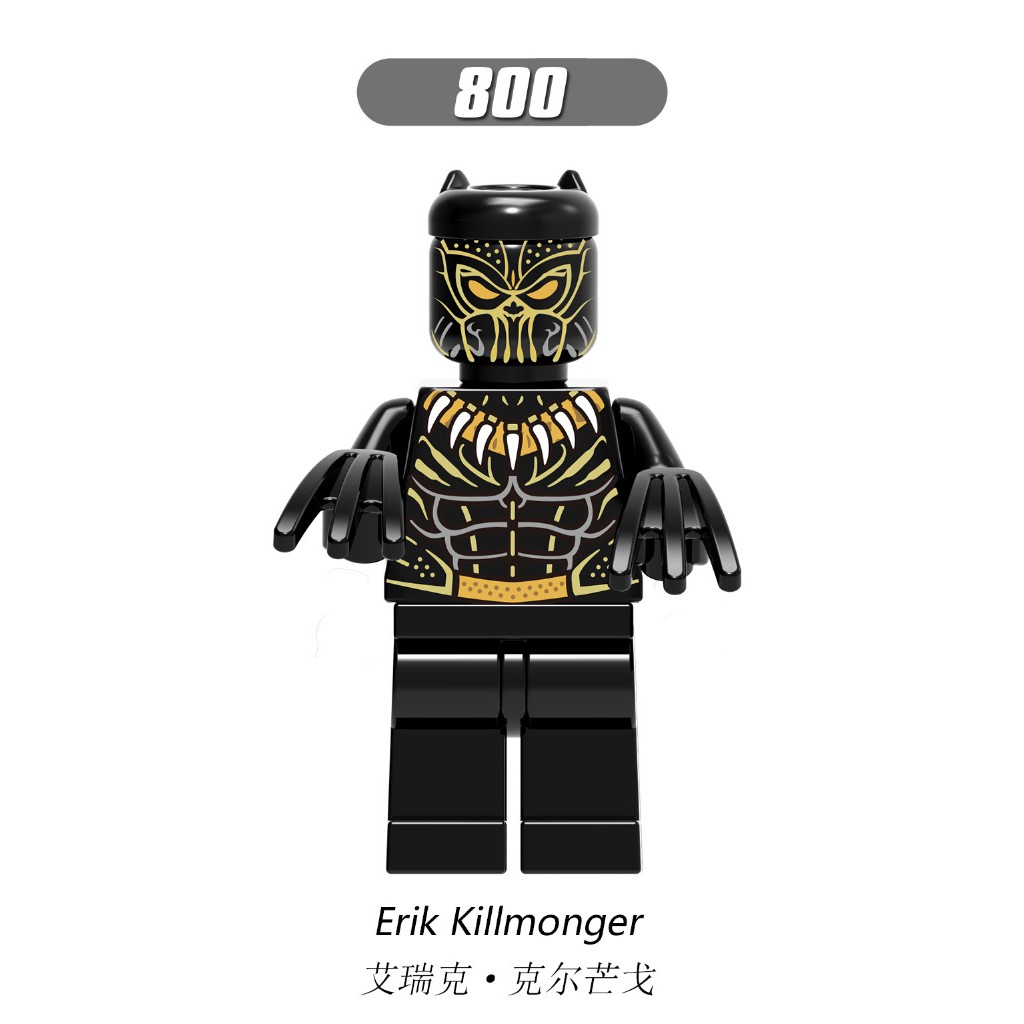 Đồ Chơi Lego X0184 XH804 Ulysses Klaw Black Panther Shuri Marvel Độc Đáo