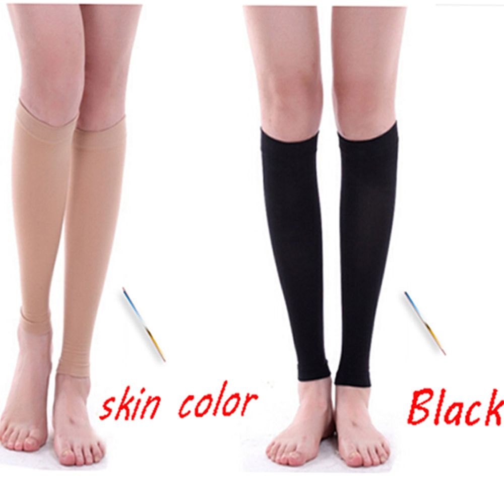 1 đôi vớ nén co giãn định hình bắp chân thời trang nhiều màu sắc