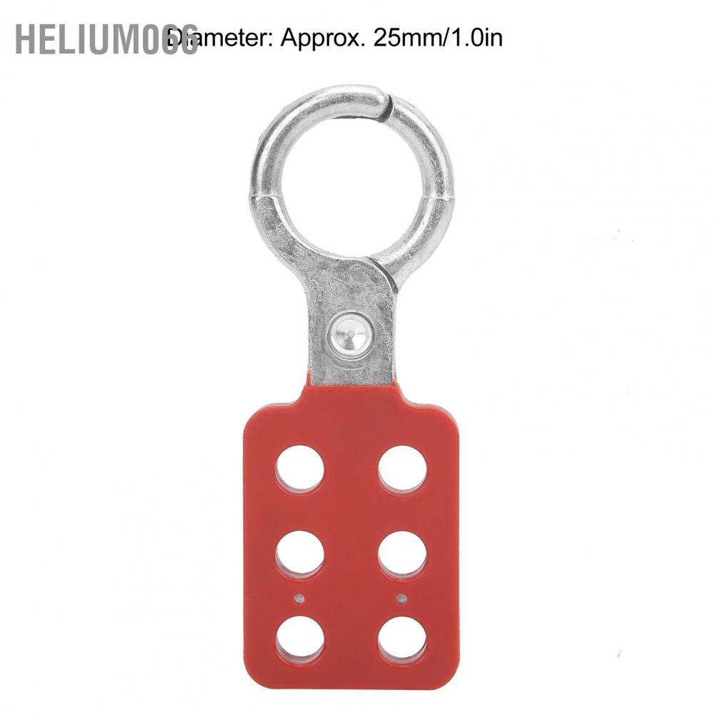 10 cái Khóa Lockout Hasp 25mm / 1.0in 6 lỗ Nhôm màu đỏ cho ngành công nghiệp hóa chất Điện Dầu mỏ Than Helium066