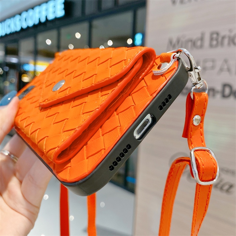 Bao Da Điện Thoại Có Ngăn Đựng Thẻ Và Dây Đeo Chéo Cho iphone 11 12 pro max 13 pro max 14 pro max 15 pro max x xr xs max 14 15 plus Ốp