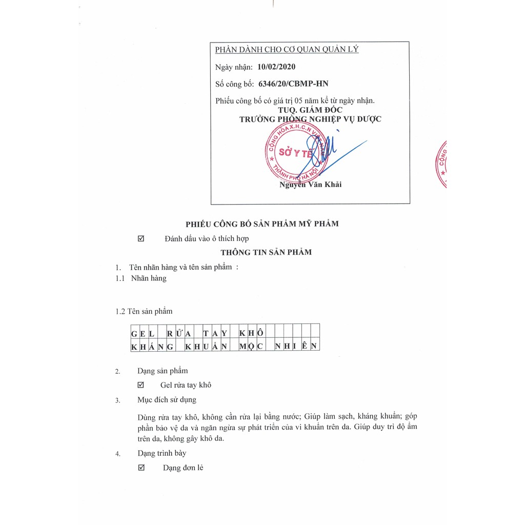 Gel rửa tay khô Mộc Nhiên diệt sạch 99,9% | BigBuy360 - bigbuy360.vn