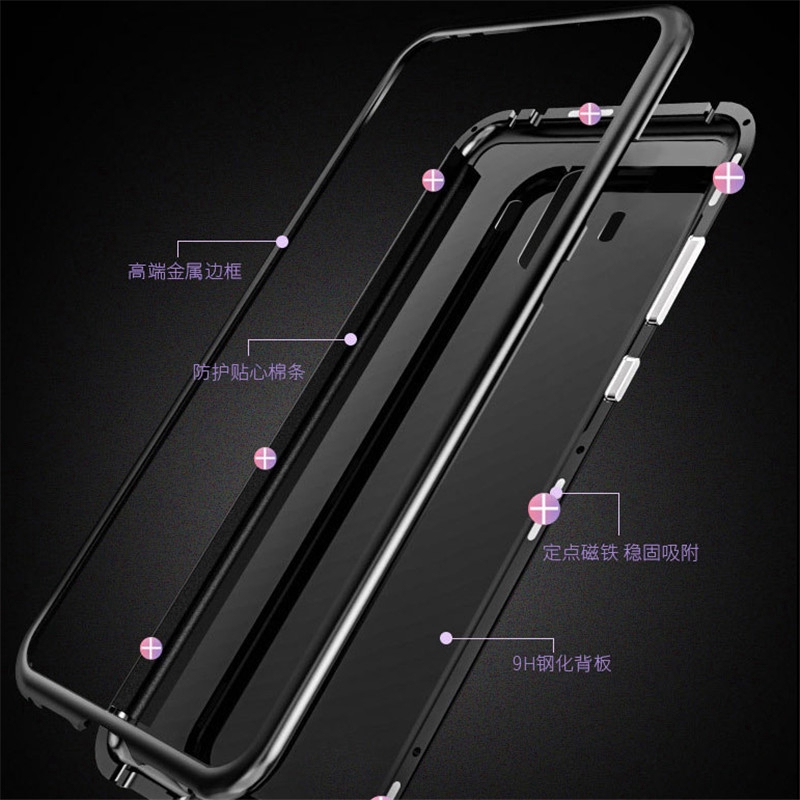 Ốp lưng từ tính cứng cáp bảo vệ toàn diện cho dòng máy Huawei P20 Pro/Nova 3i/Mate10