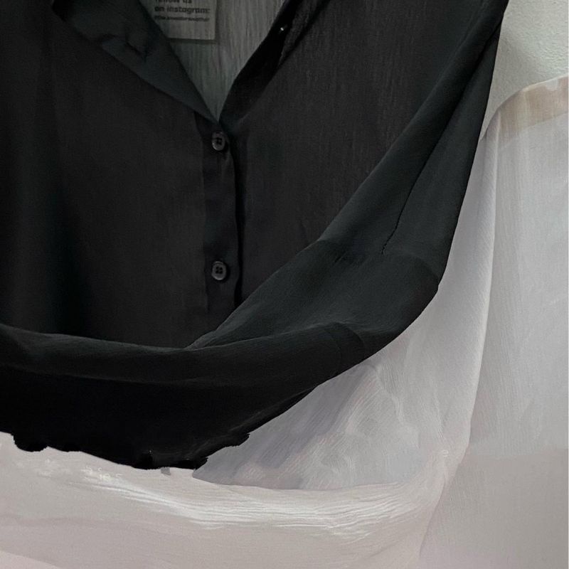 Sét áo sơ mi voan from rộng có túi  và áo 2 dây cực sang chảnh