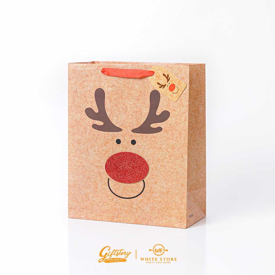 Túi Giấy 3D Kraft Cao Cấp CHRISTMAS - Họa tiết nổi 3D siêu xinh - siêu dễ thương - siêu rẻ - Whitestore.vn