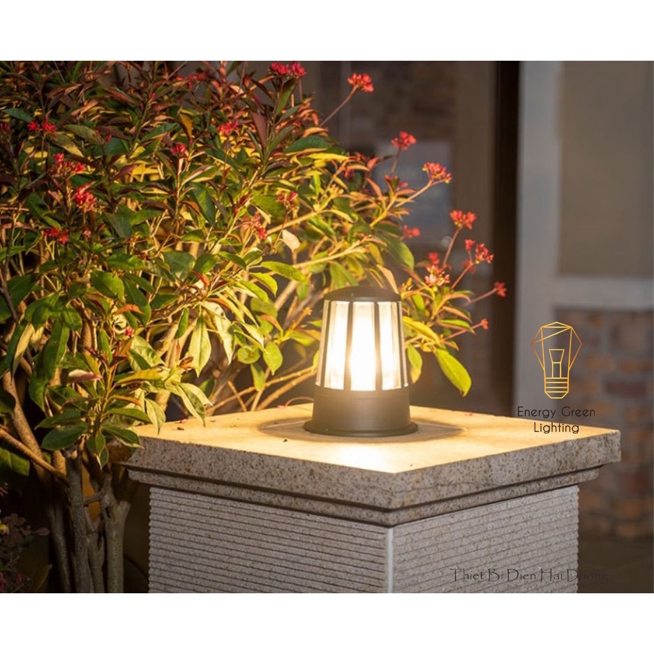 Đèn Sân Vườn Ngoài Trời Energy Green Lighting LT-051 - Trụ Cổng Cột Hàng Rào Mái Hiên - Chống Nước - Bảo Hành 12 Tháng