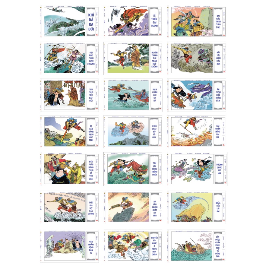 Sách - Truyện Tranh Liên Hoàn Họa Tây Du Ký (Trọn Bộ 21 Cuốn)