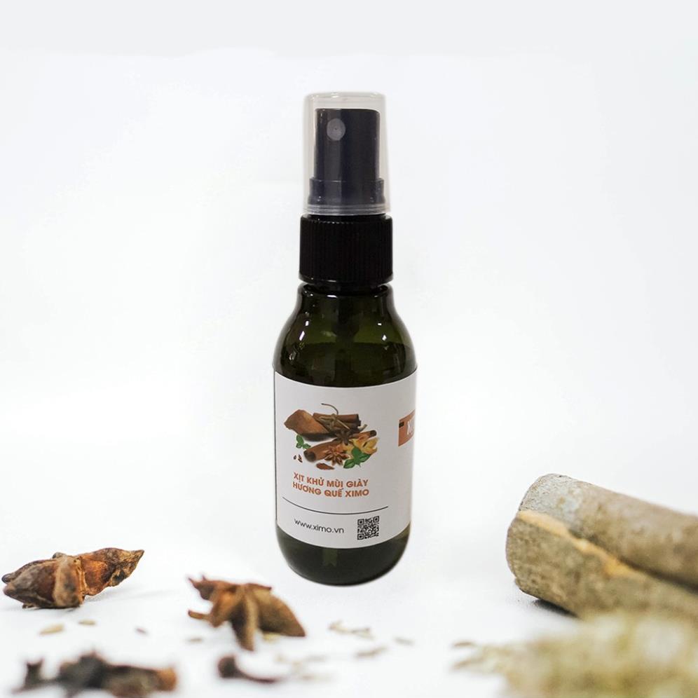 Xịt khử mùi giày XIMO Nano Bạc Hương Quế, Hương Chanh, Xả mùi dịu nhẹ đánh tan mùi hôi chân, giày và mũ bảo hiểm