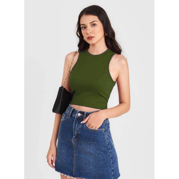 Áo 3 lỗ croptop MADELA dáng ôm chất thun dày dặn , croptop không tay trơn basic siêu tôn dáng- ACTNKT