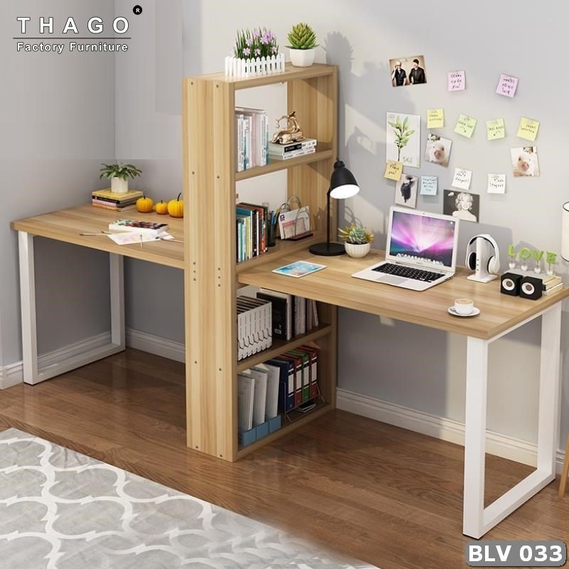 Bàn Gỗ 💖𝑭𝑹𝑬𝑬𝑺𝑯𝑰𝑷💖 Bàn Làm Việc Gỗ MDF Lõi Xanh Thái Lan - Mã 033 -THAGO HOME