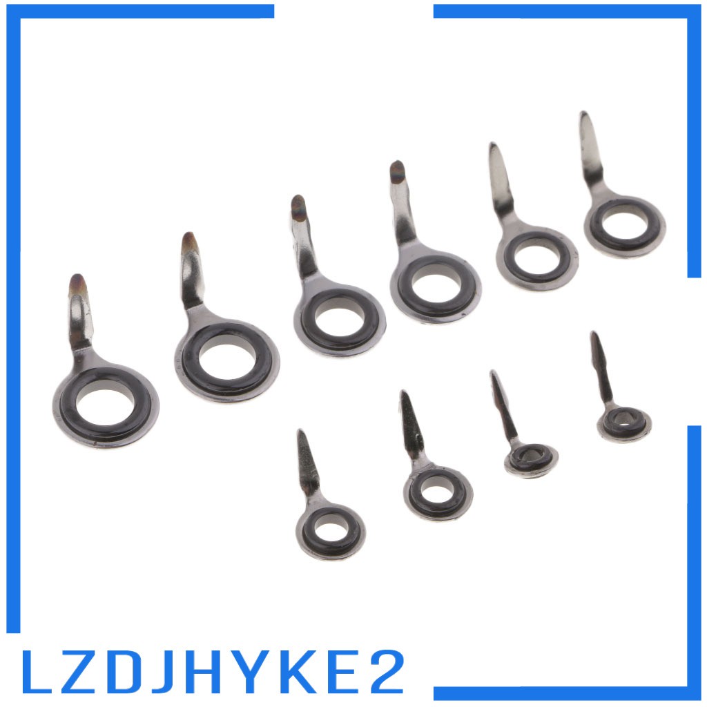 Set 10 Vòng Dẫn Cần Câu Cá Bằng Thép Không Gỉ 304 Cao Cấp lzdjhyke2