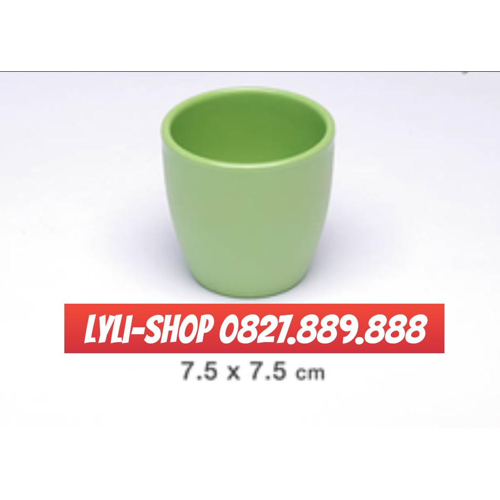 Ly Lùn Uống Nước Đủ Màu Melamine Nhám Rớt Không Bể 200ml Thái Lan