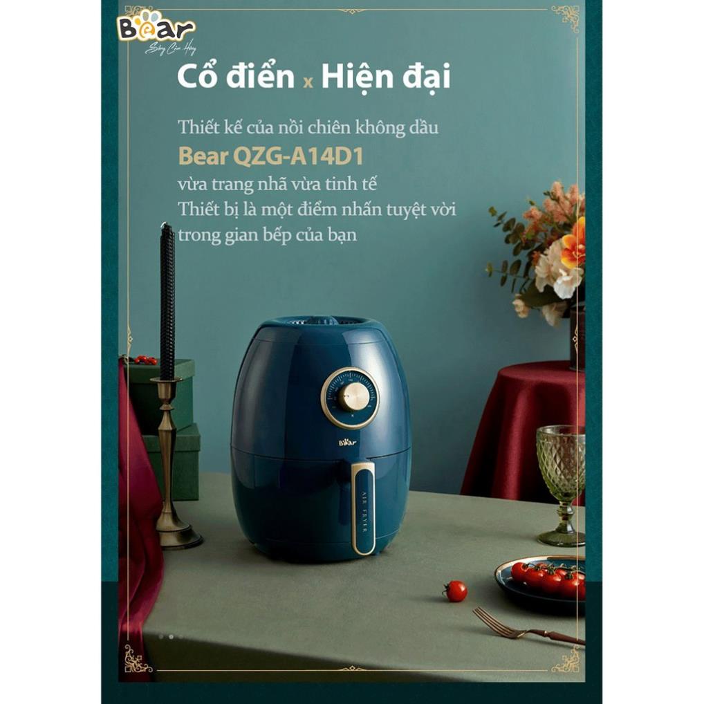 Nồi chiên không dầu 3.6L Bear QZG-A14D1 đa năng tiện lợi an toàn cho gia đình Tuli Store