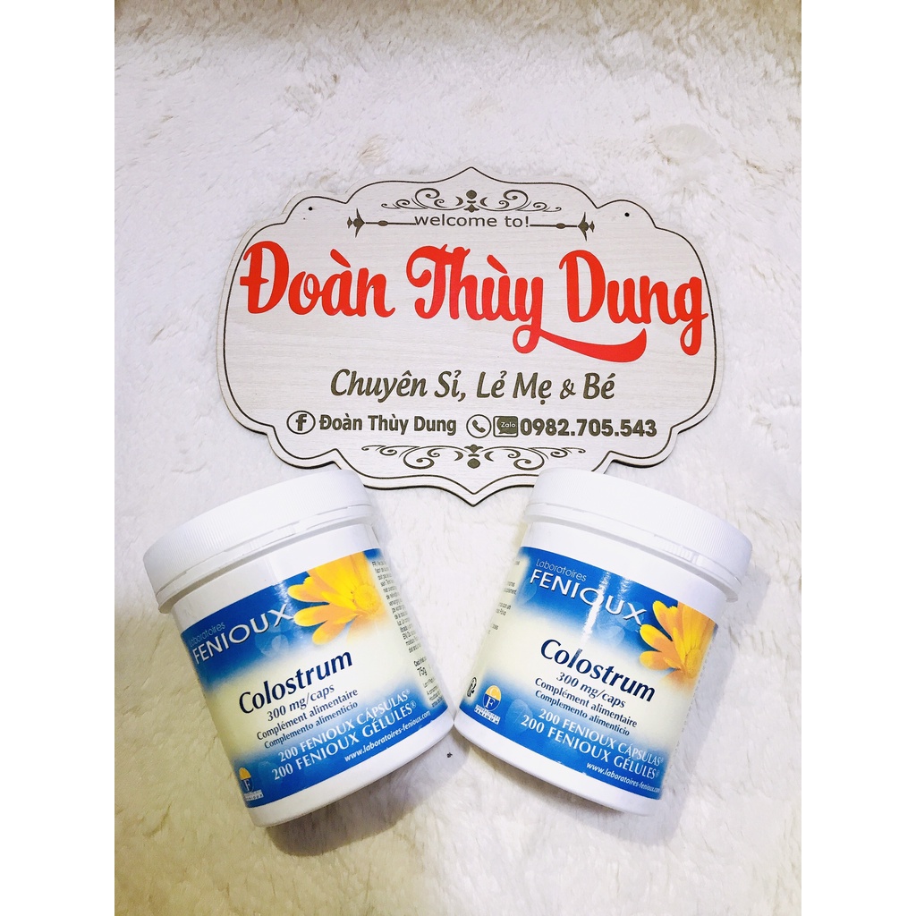 Sữa non Pháp Fenioux Colostrum hộp 200 viên mẫu mới nhất date 8/2025