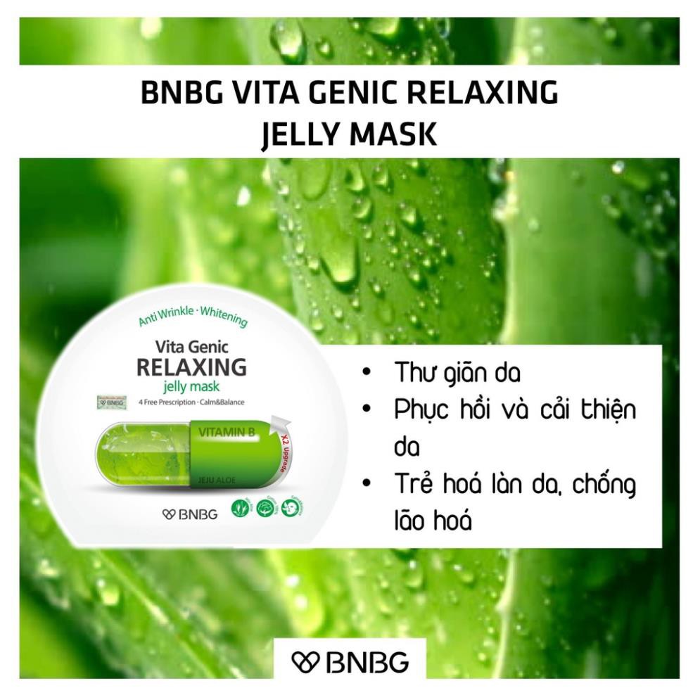 Mặt Nạ Banobagi Xanh lá  Vita Genic Relaxing Jelly Mask Banobagi Vitamin B Hỗ Trợ Phục Hồi Da Hư Tổn 30ml