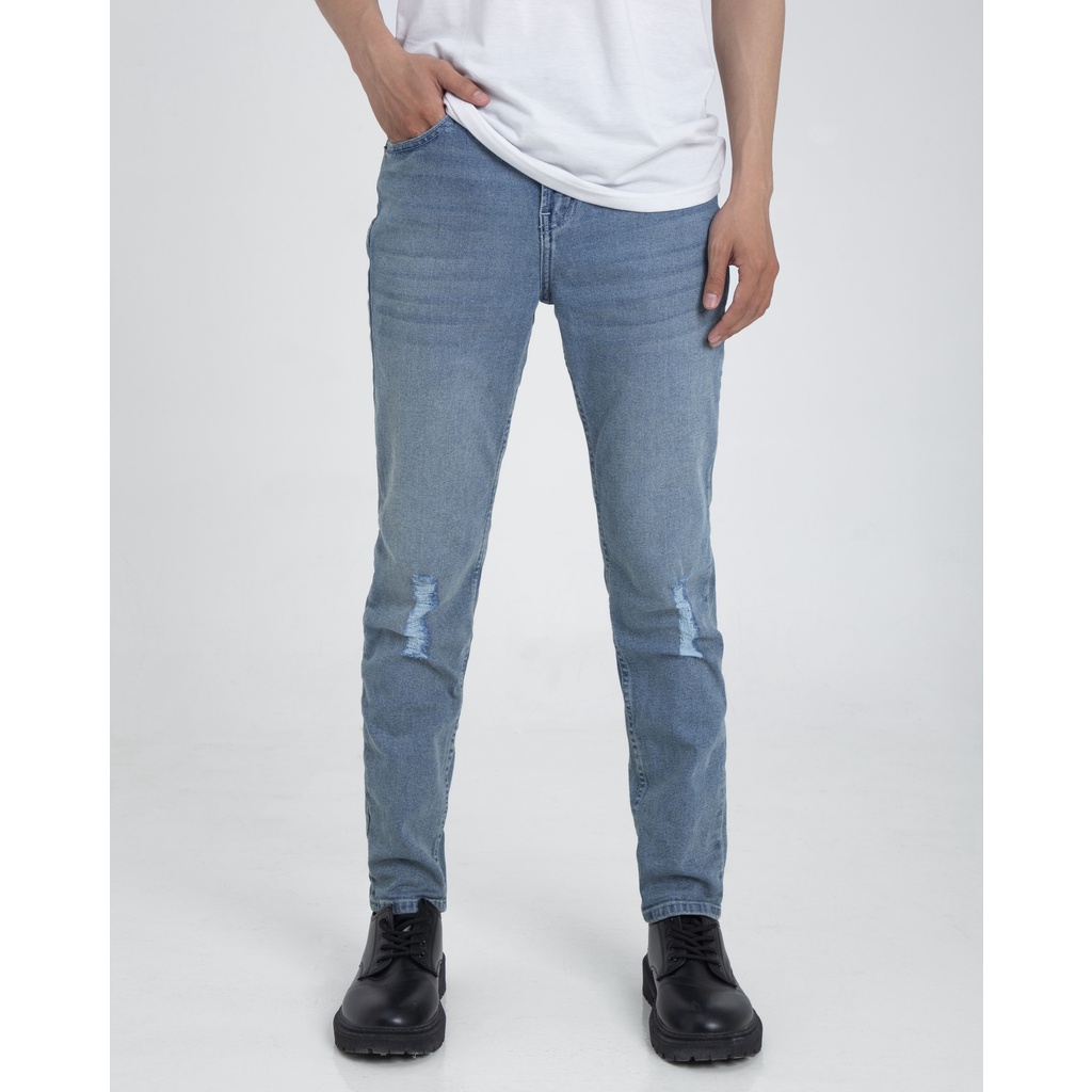 Quần jeans nam SKINNY BLUE cao cấp, dày dặn, co giãn tốt, chuẩn form - FEAER