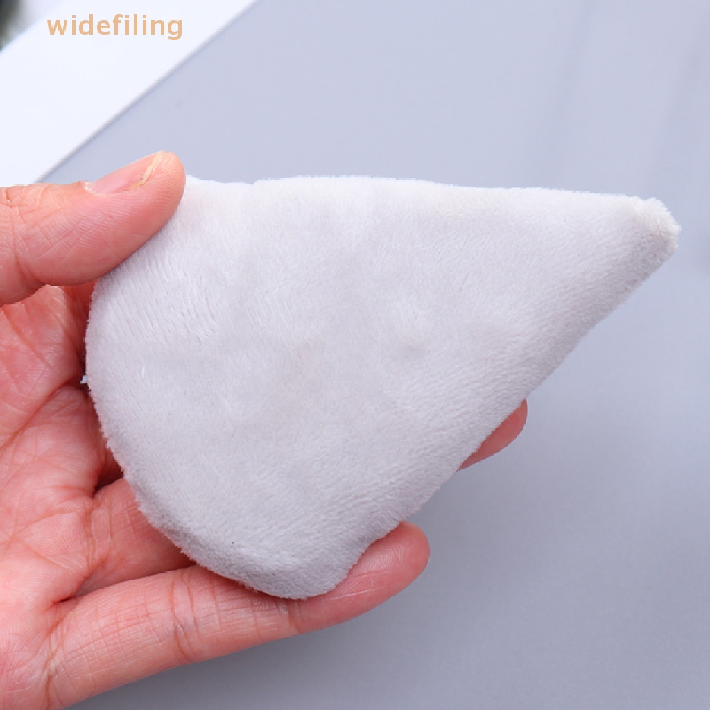 Mút Trang Điểm Hình Tam Giác Bằng Cotton Sa Tanh Mềm Mịn