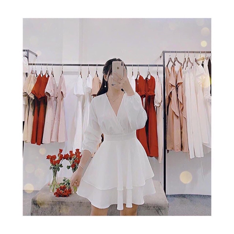Jum giả váy 2 tầng