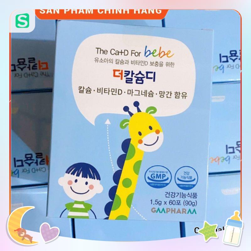 Canxi phát triển chiều cao The Canxi + D for Bebe Hàn Quốc 1,5g x 60 gói