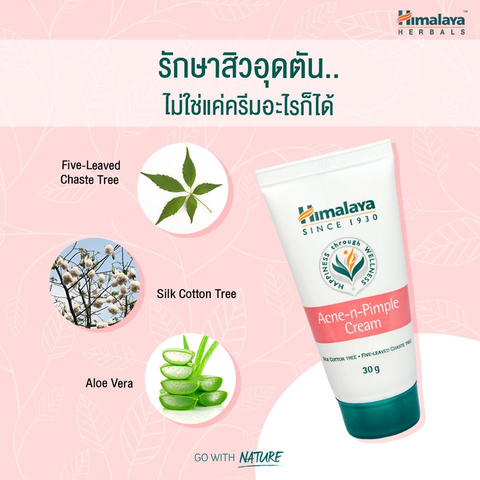 Kem chấm mụn giảm thâm sạch mụn Himalaya Acne-n-Pimple Cream 30g
