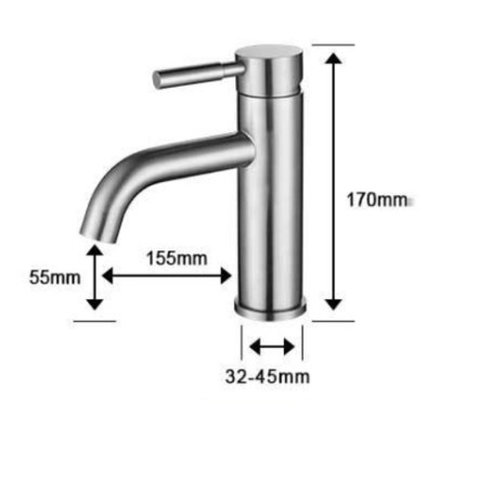 Vòi chậu lavabo mạ màu đen HD22B | BigBuy360 - bigbuy360.vn