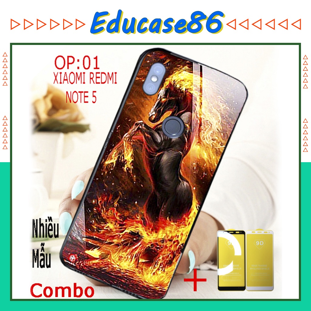 COMBO ốp lưng XIAOMI REDMI NOTE 5, XIAOMI REDMI NOTE 5 PRO (TẶNG KÈM 1 kính full màn hình ) Educase86