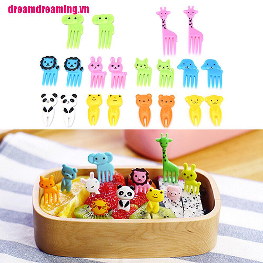 Bộ 10 Nĩa Ăn Trái Cây Hình Động Vật Dễ Thương