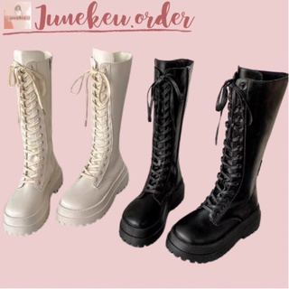 (ORDER-b40) GIÀY BOOT NỮ DƯỚI GỐI 37CM đế dày 5p boots ulzzang