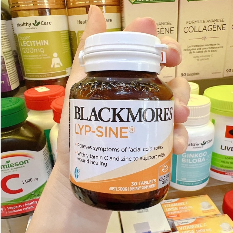 Viên Uống Lở, Loét & Nhiệt Miệng Blackmores Lyp-Sine Của Úc - 30 Viên