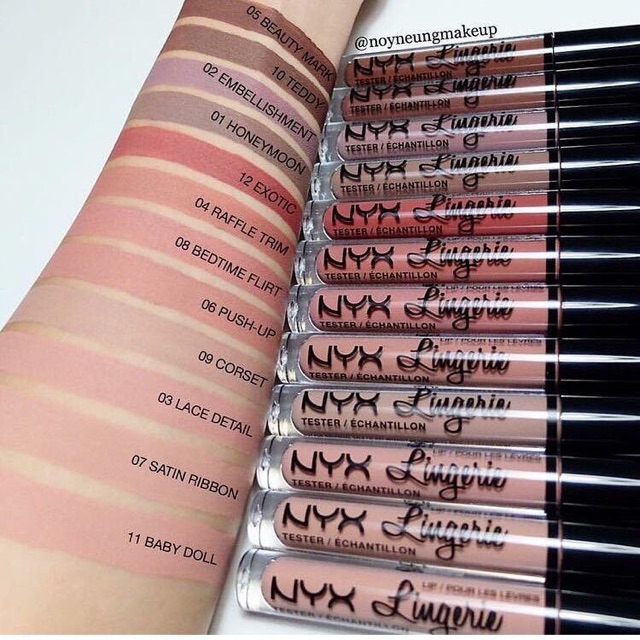 Son kem NYX Lingerie Liquid Lipstick NoBrand