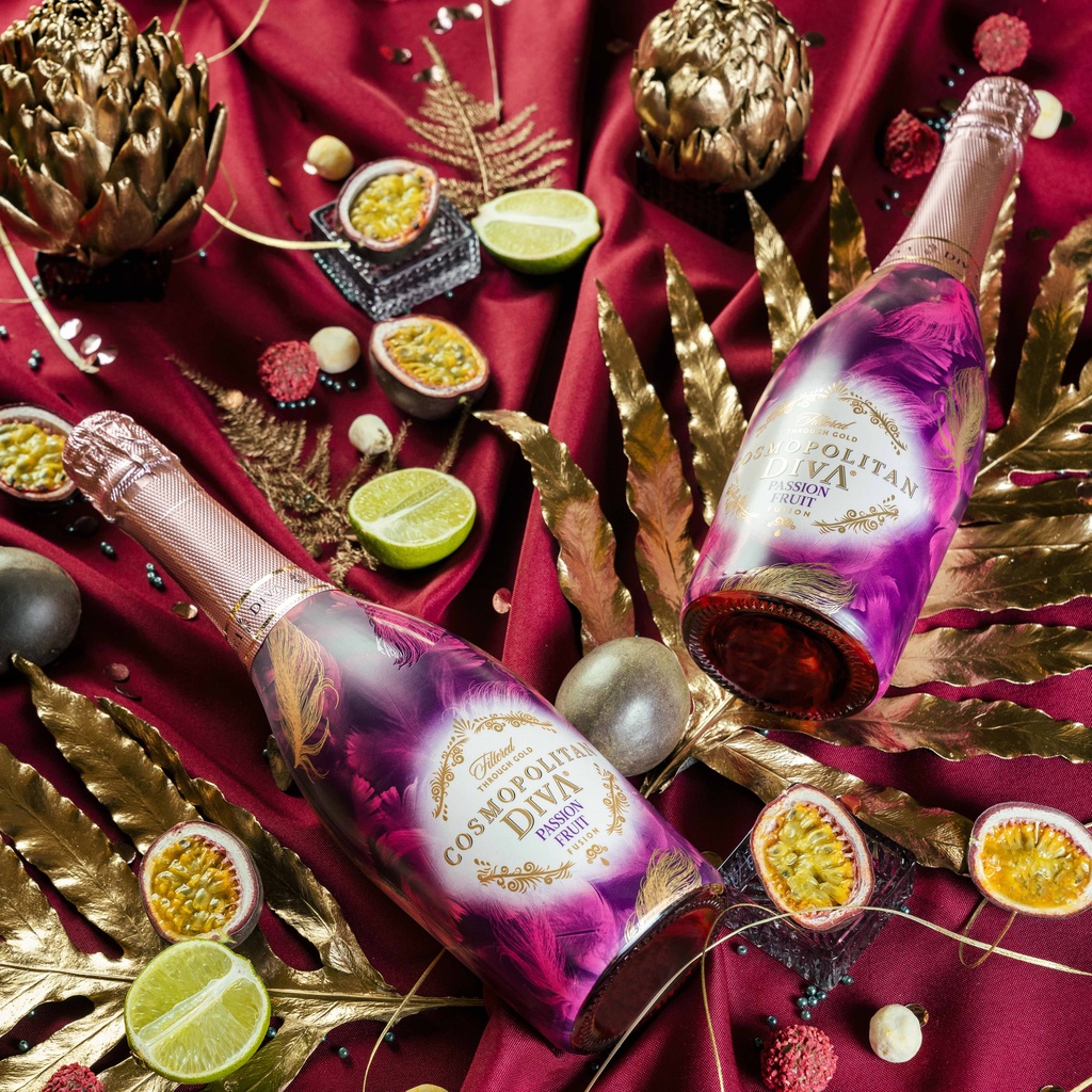 Vang Sủi Ngọt Cosmopolitan Diva Vị Chanh Leo 5.5% Nhập Khẩu Latvia  Chai 750ml