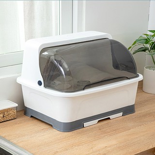 Giá úp bát đĩa tủ bếp nhựa lớn có nắp đậy, để đĩa, hộp đựng bộ đồ ăn - Kệ úp bát đũa bằng nhựa
