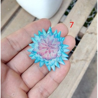 Cây hoa nhựa: mẫu sen đá thược dược xanh