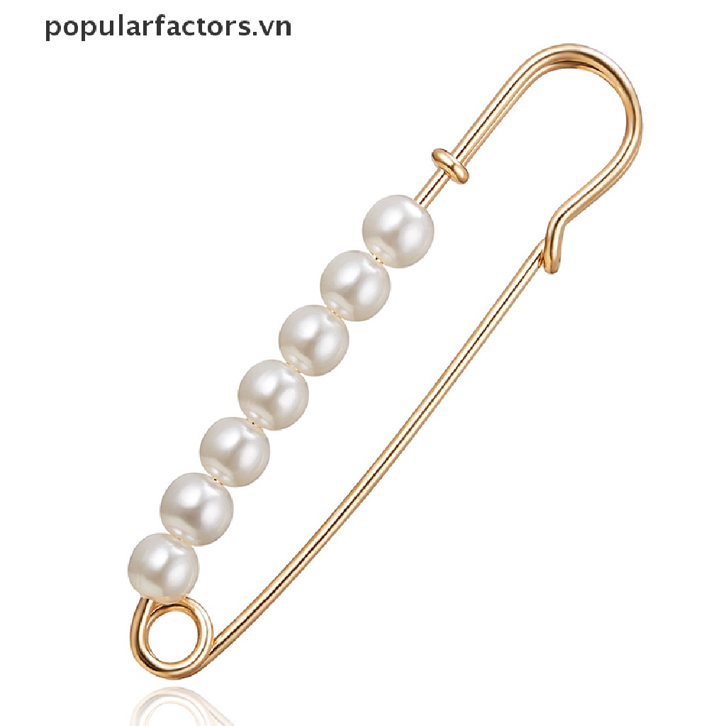 Ghim Cài Áo Đính Ngọc Trai Nhân Tạo Thời Trang