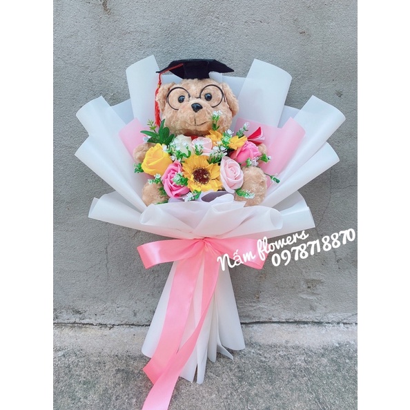 Bó hoa gâú phối cực to và sang chảnh