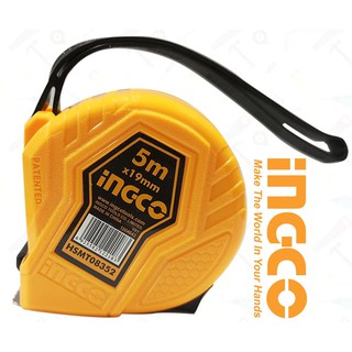 INGCO 5 mét Thước cuộn thép nền vàng HSMT08352