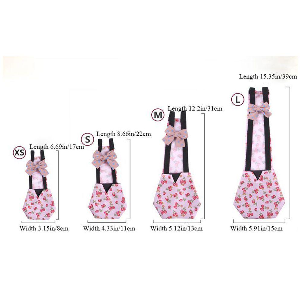 JARRED Tã Vải Đính Nơ Có Thể Giặt Sạch Dành Cho Thú Cưng