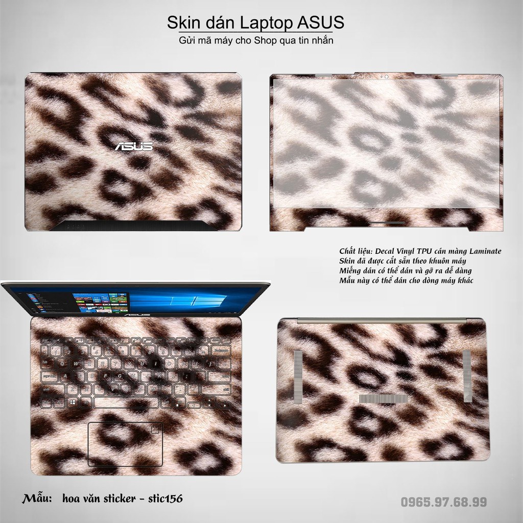 Skin dán Laptop Asus in hình Hoa văn sticker _nhiều mẫu 26 (inbox mã máy cho Shop)