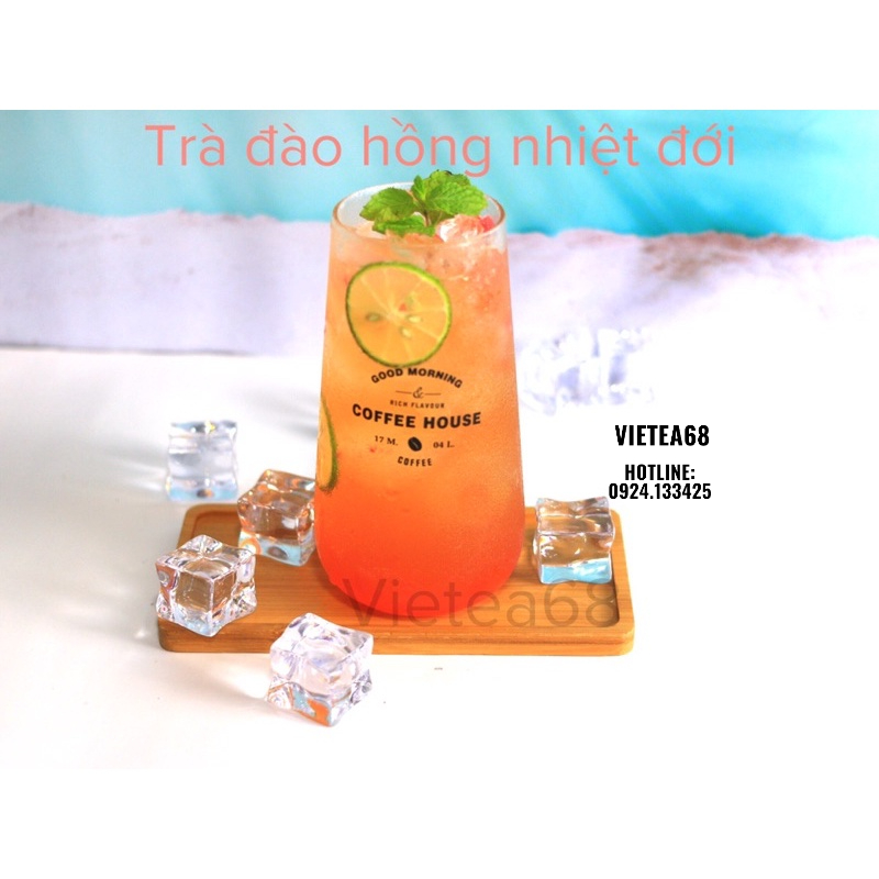 Mứt đào hồng Boduo 900gr pha trà trái cây, mứt làm bánh