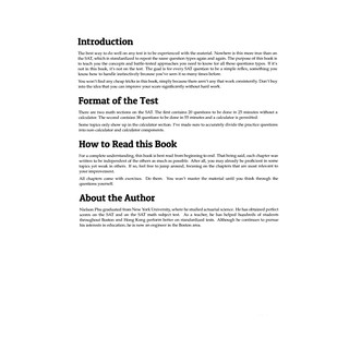 The College Panda's SAT Math: Advanced Guide and Workbook for the New SAT