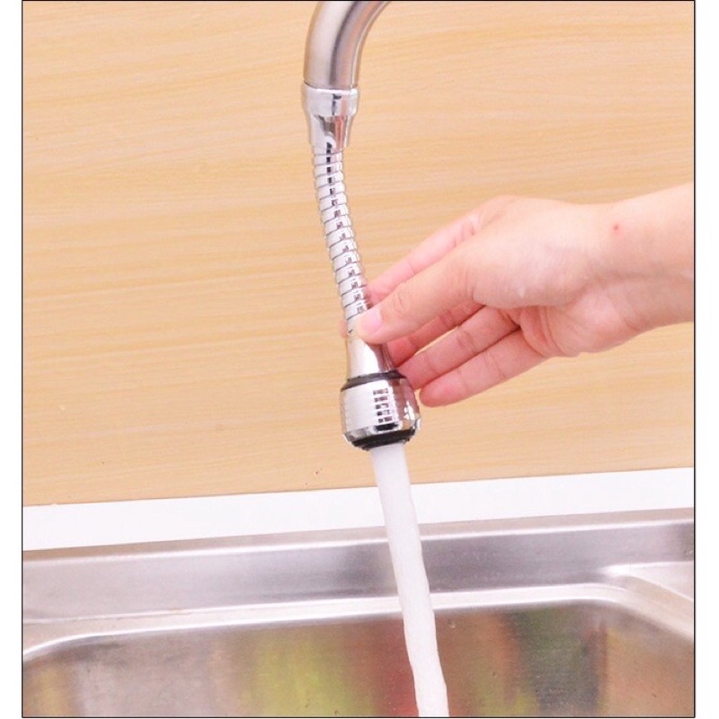 Đầu nối vòi nước chậu rửa chén bát tăng áp xoay 360 độ