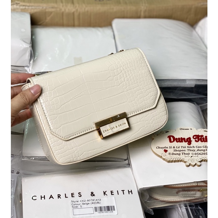Túi nữ đeo chéo + đeo vai size 22 chất da dày dặn khóa bấm CK2-806713206 full màu