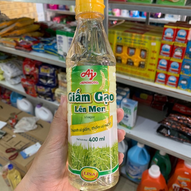 Giấm gạo lên men Ajinomoto chai 400ml