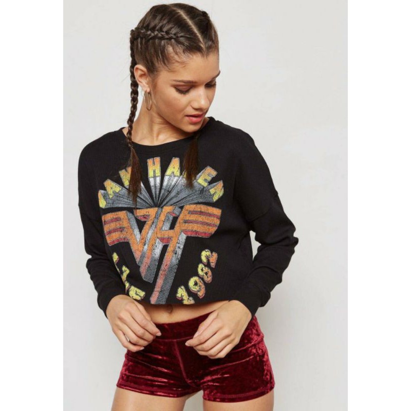 Ao Thun crop top F21