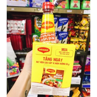 NƯỚC TƯƠNG ĐẬU NÀNH ĐẬM ĐẶC MAGGI 300ML TẶNG HẠT NÊM MAGGI NẤM HƯƠNG 55G