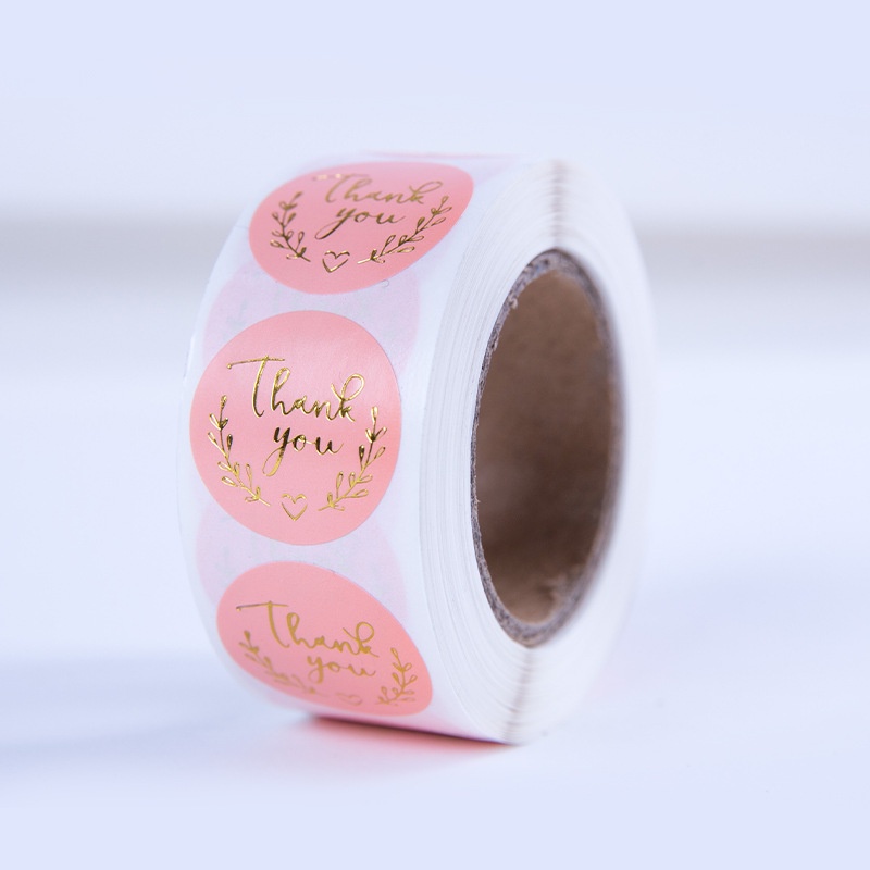 500 Tem Sticker THANK YOU trang trọng
